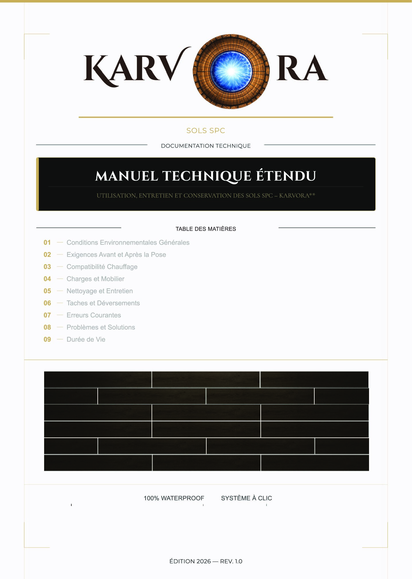 Manuel Technique SPC